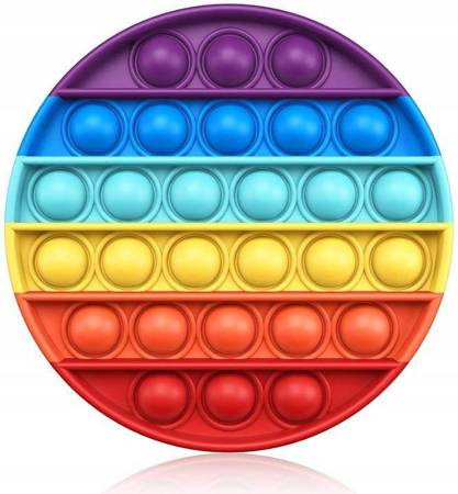 Push pop it bubble kolorowe koło zabawka sensoryczna antystresowa -  GOmigo